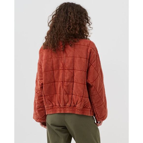 NWT DOLMAN QUILTED KNIT JACKET IN RARE COLOR MYRRH 100% COTTON WOMEN SIZE SMALL - Picture 13 of 13